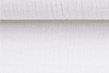 Musselin, Double Gauze, weiß, 0,5 m